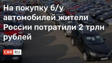 Photo of На покупку б/у автомобилей жители России потратили 2 трлн рублей